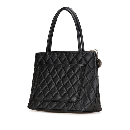 Black Chanel Caviar Medallion Tote