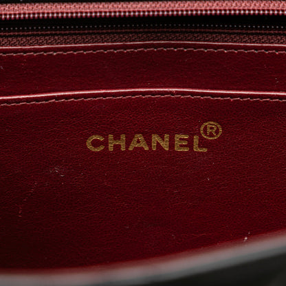 Black Chanel Maxi XL Classic Lambskin Single Flap Shoulder Bag