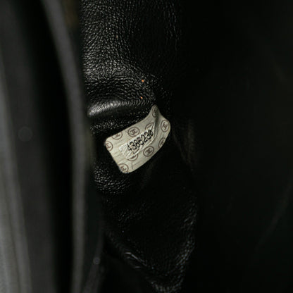 Black Chanel Medium Lambskin Kelly Top Handle Bag