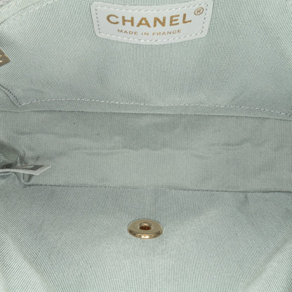 Gray Chanel Quilted Calfskin Bolero de Chanel Flap Crossbody Bag