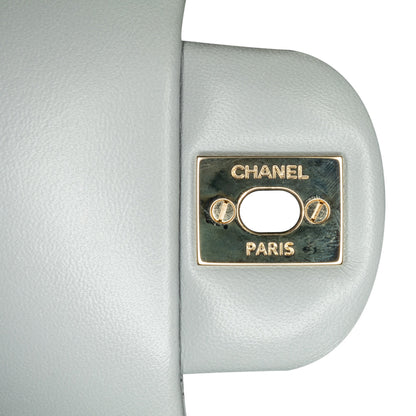 Gray Chanel Quilted Calfskin Bolero de Chanel Flap Crossbody Bag