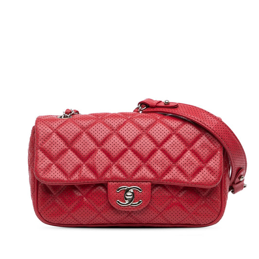 Chanel Sac Medium Perforated Lambskin Punch Flap
