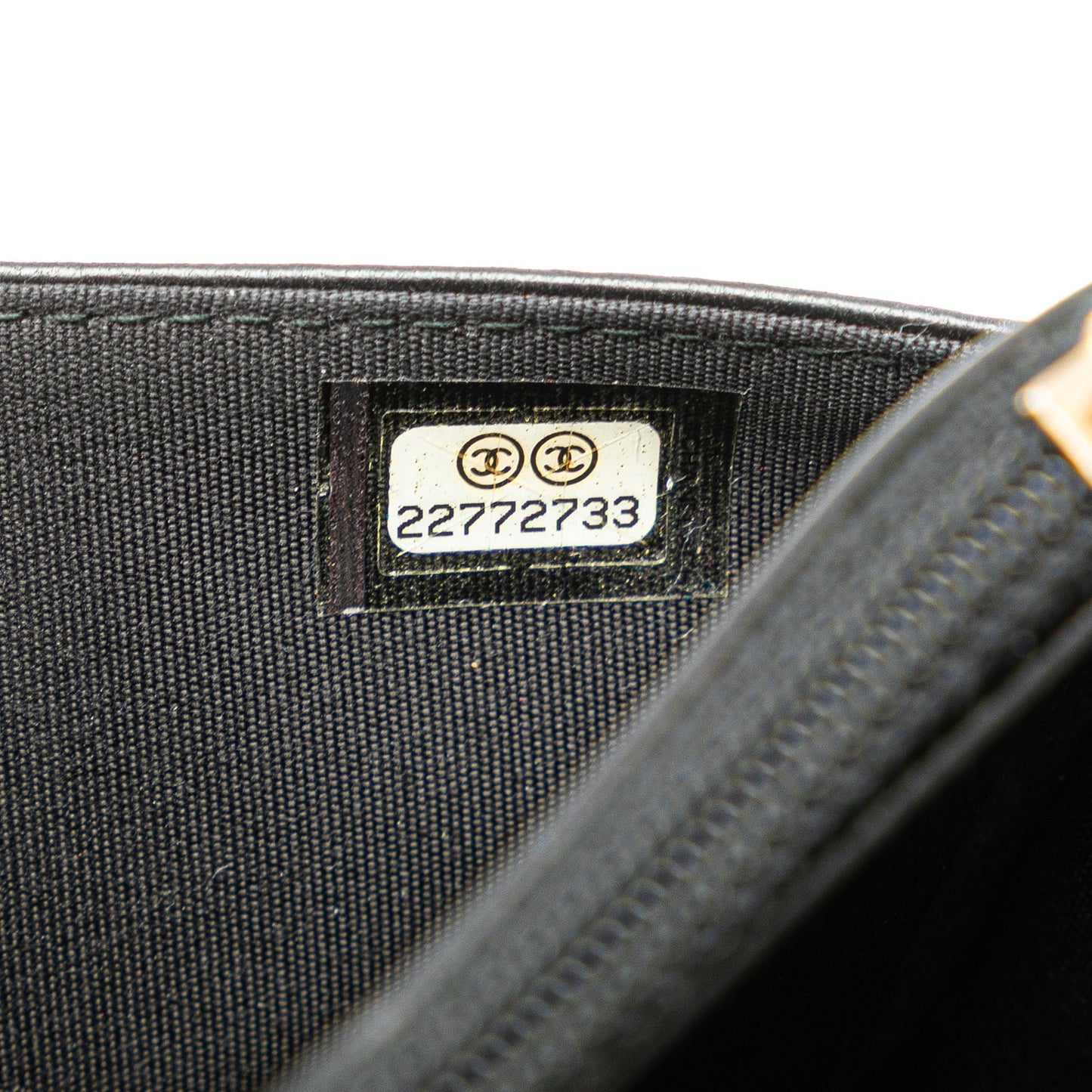 Black Chanel CC Studded Lambskin Wallet on Chain Crossbody Bag