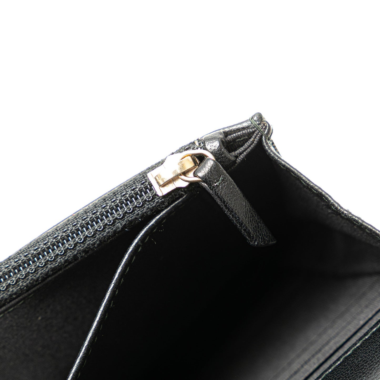 Black Chanel CC Studded Lambskin Wallet on Chain Crossbody Bag