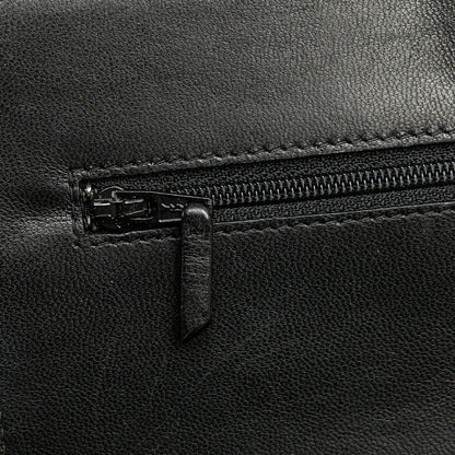 Black Chanel CC Studded Lambskin Wallet on Chain Crossbody Bag