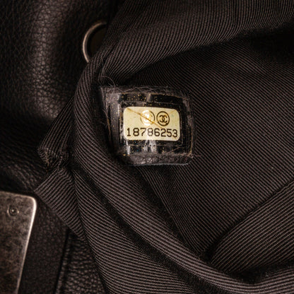 Black Chanel Medium Calfskin Boy Reverso Shopping Tote