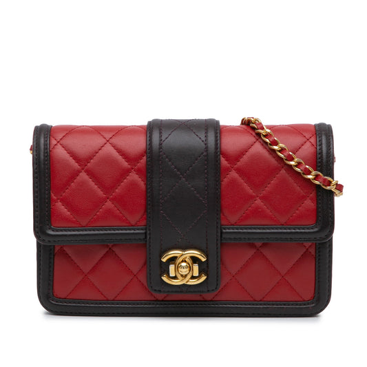 Chanel Sac Lambskin Elegant CC Wallet On Chain
