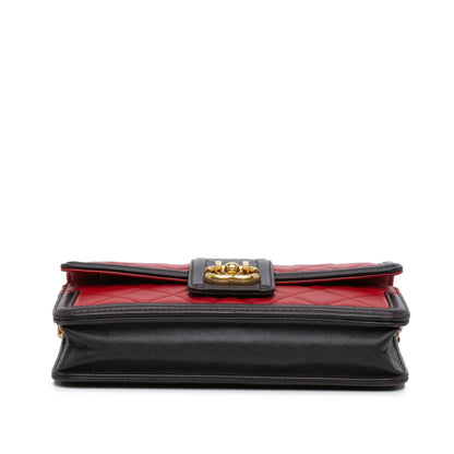 Chanel Sac Lambskin Elegant CC Wallet On Chain