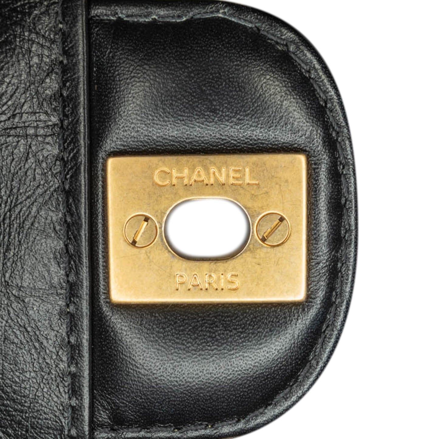 Black Chanel Mini Aged Calfskin City School Flap Satchel