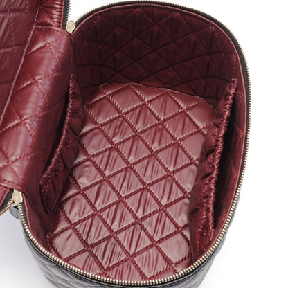 Black Chanel CC Quilted Lambskin Vanity Bag