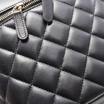 Black Chanel CC Quilted Lambskin Vanity Bag