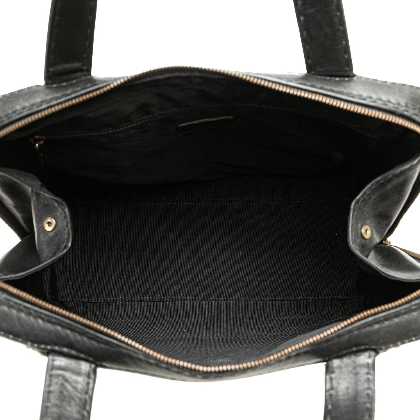Black Chanel CC Lambskin Wild Stitch Handbag