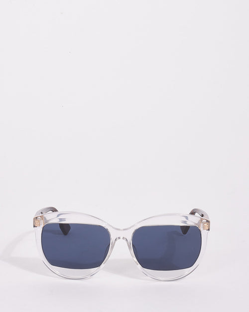 Dior Transparent & Brown Tortoise Acetate Dior Mania 2 Sunglasses