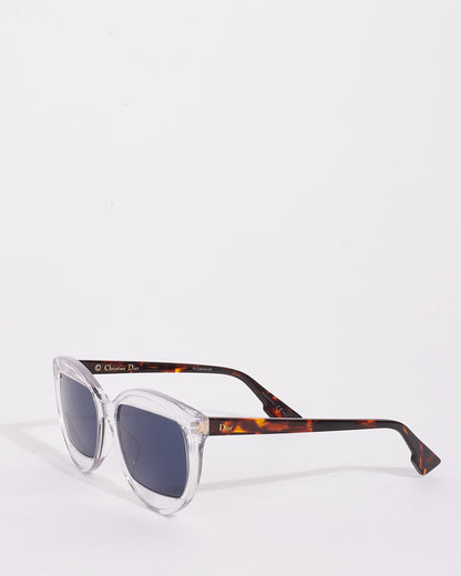 Dior Transparent & Brown Tortoise Acetate Dior Mania 2 Sunglasses