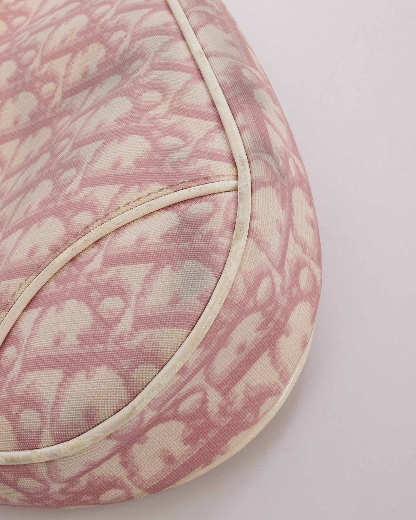 Dior Pink Diorissimo Coated Canvas Mini Saddle