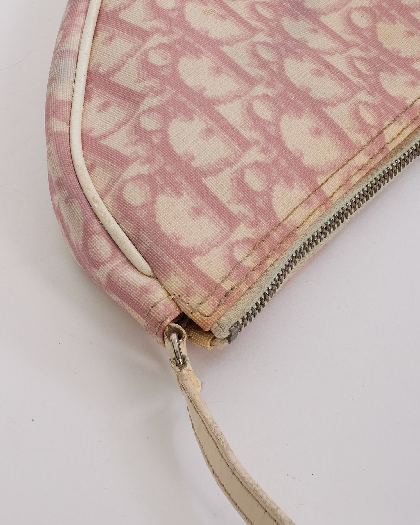 Dior Pink Diorissimo Coated Canvas Mini Saddle