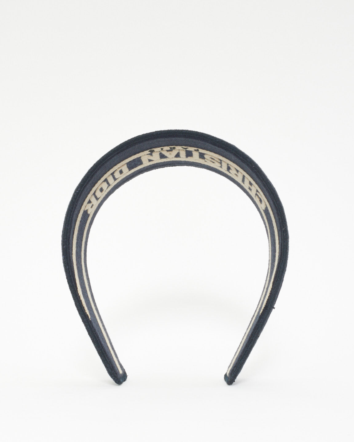 Dior Blue Canvas Oblique Wide Headband