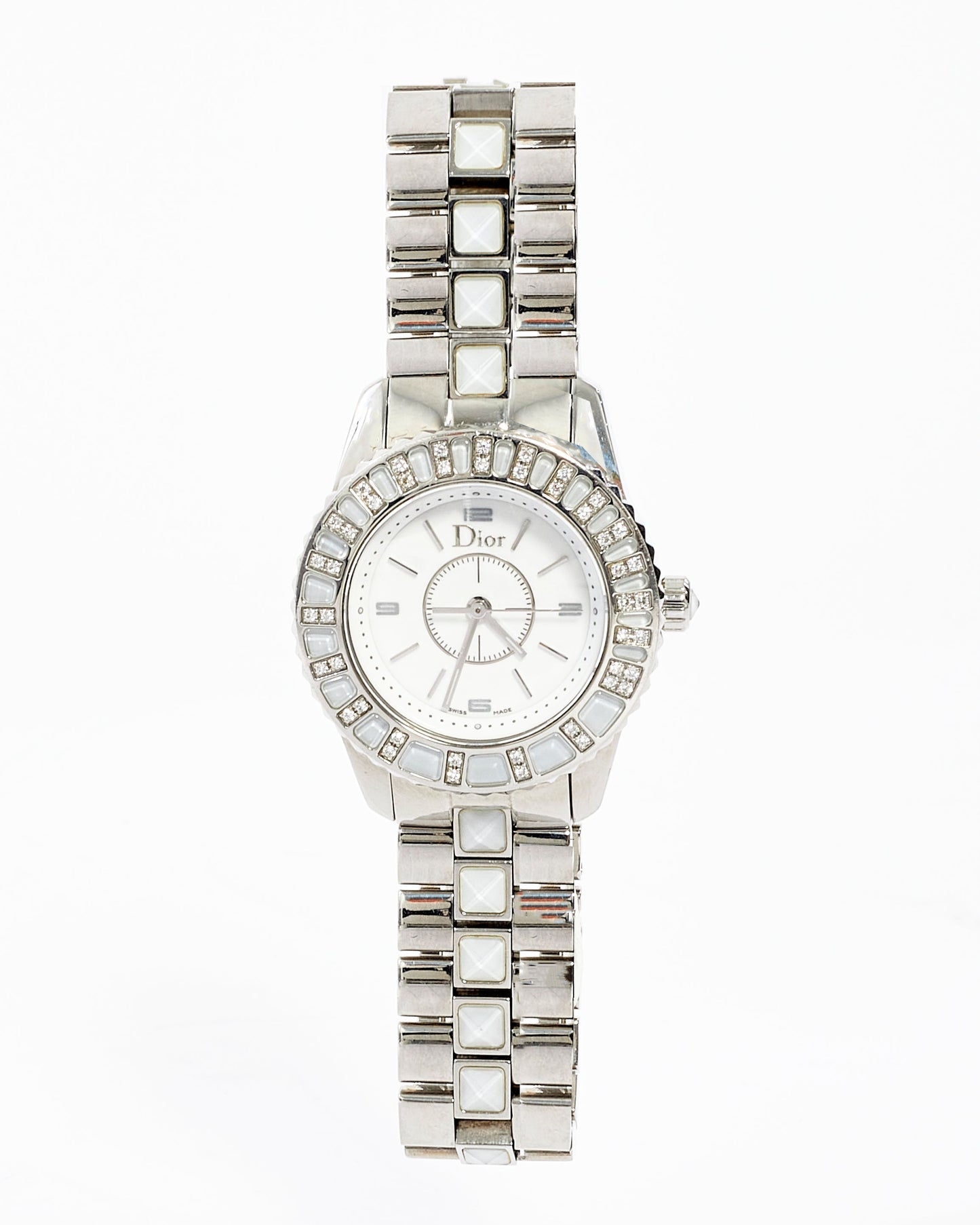 Dior Stainless Steel  Diamond Crystal Sapphire 29mm Quartz Watch