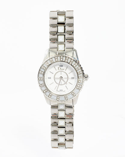 Dior Stainless Steel  Diamond Crystal Sapphire 29mm Quartz Watch