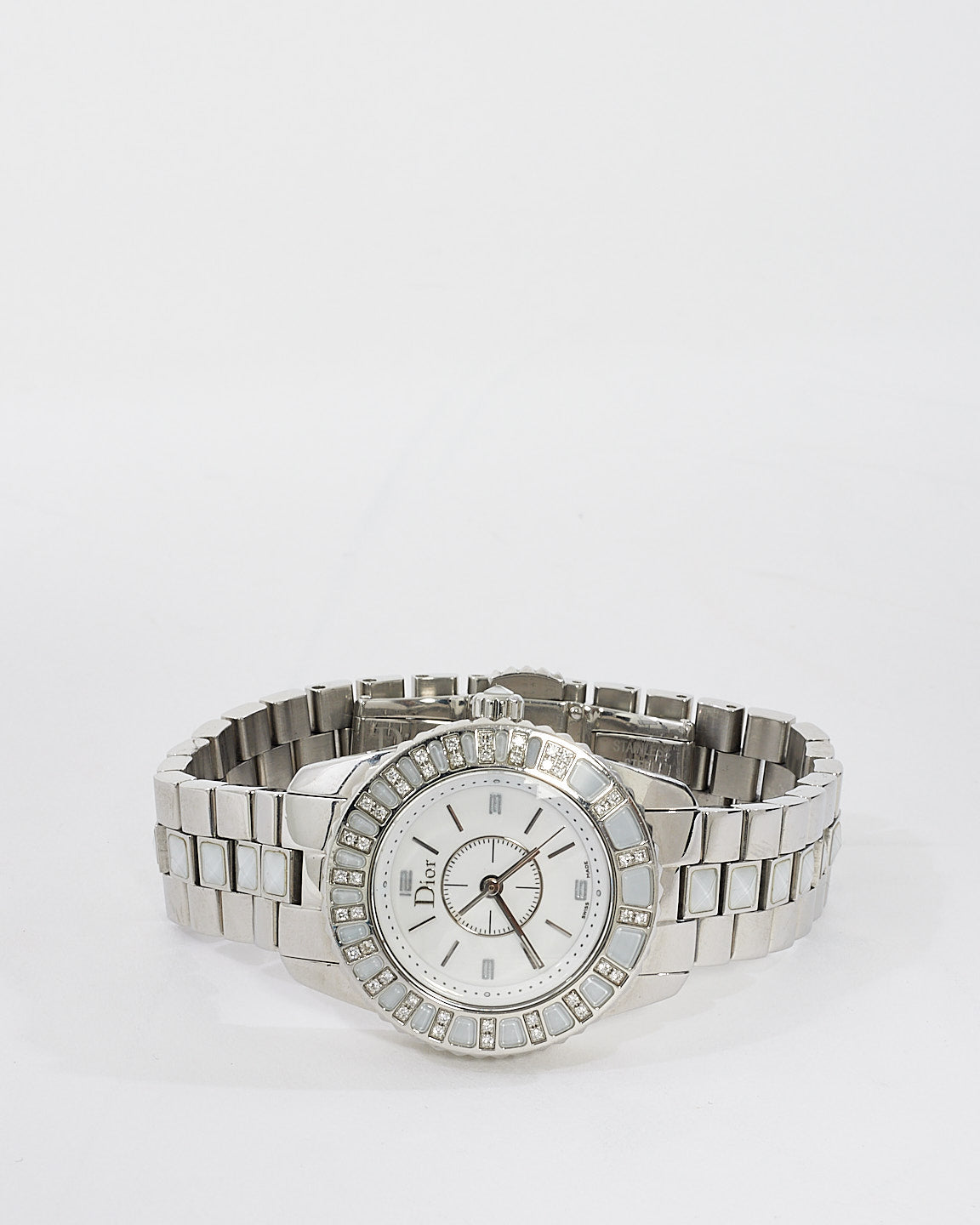 Dior Stainless Steel  Diamond Crystal Sapphire 29mm Quartz Watch