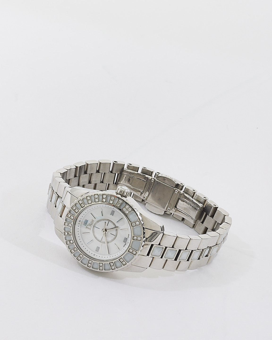 Dior Stainless Steel  Diamond Crystal Sapphire 29mm Quartz Watch