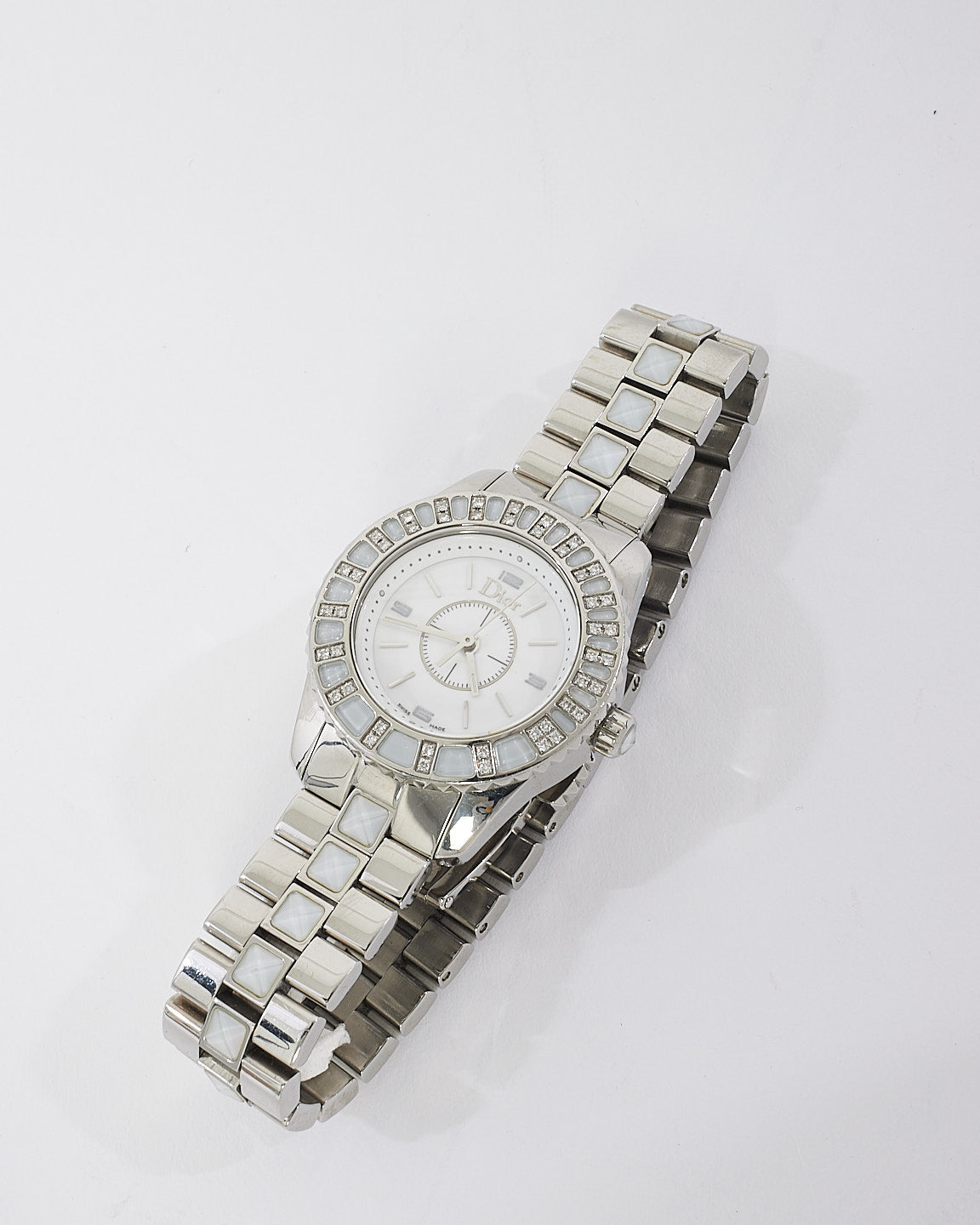 Dior Stainless Steel  Diamond Crystal Sapphire 29mm Quartz Watch