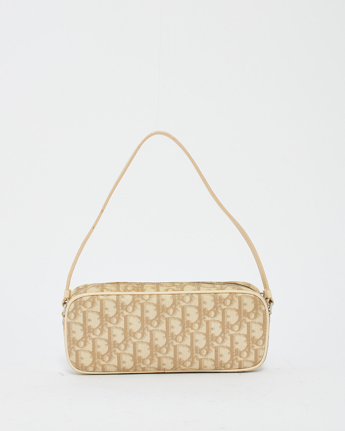 Dior Vintage Monogram Oblique Flowers Mini Pochette Shoulder Bag