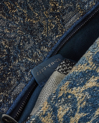 Dior Blue Denim Jardin Magique Embroidery Canvas Medium Lady D-Lite Bag