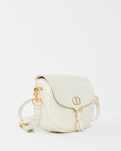 Dior Off White Smooth Leather Medium Bobby Bag