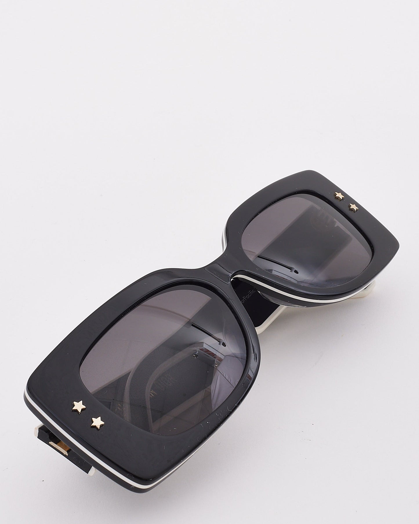 Dior Black/White Pacific S1U Logo Sunglasses