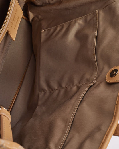 Dior Beige Coated Canvas Panera Tote Bag