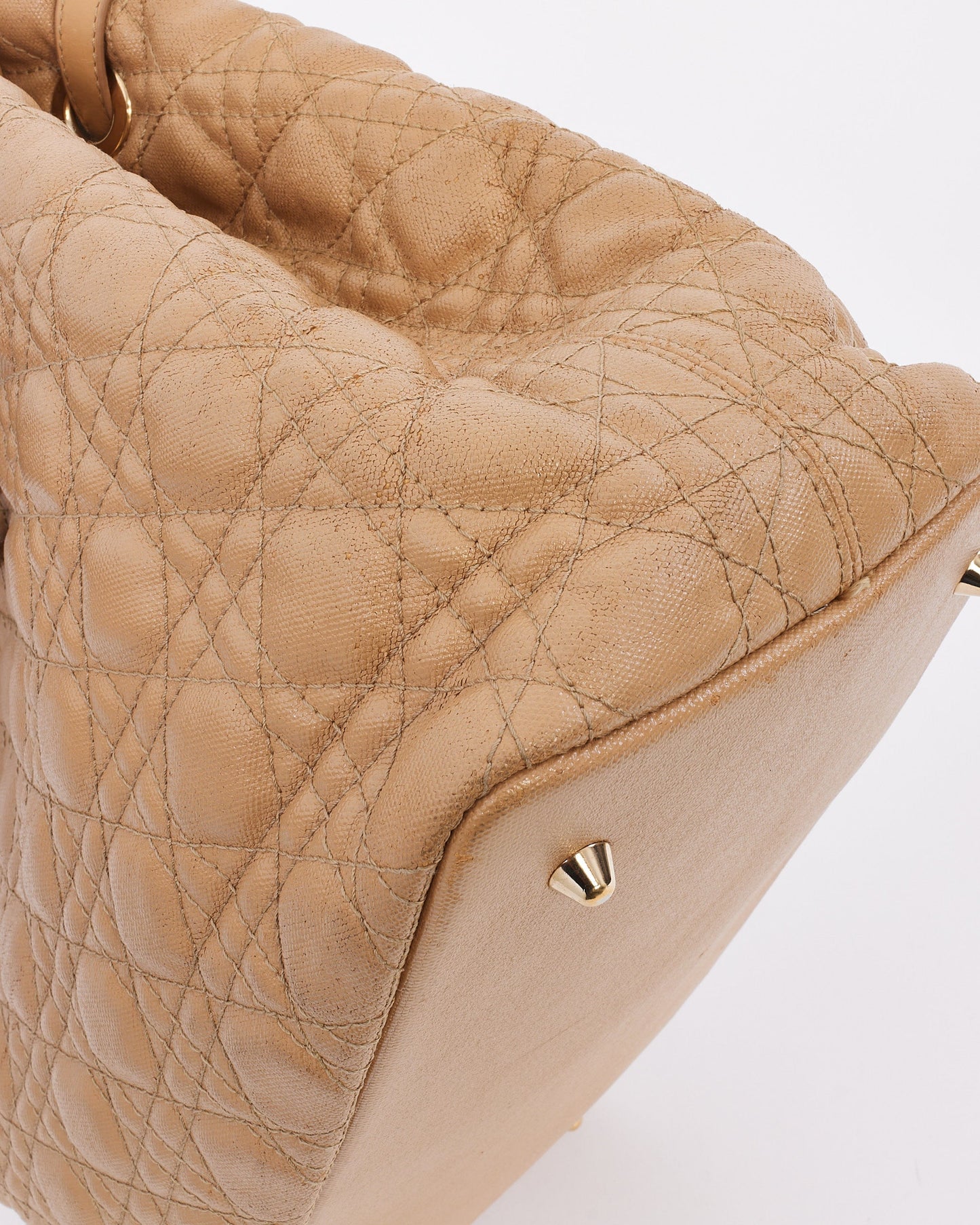 Dior Beige Coated Canvas Panera Tote Bag