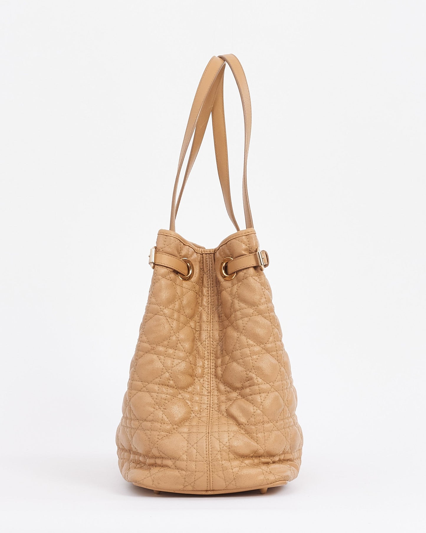 Dior Beige Coated Canvas Panera Tote Bag