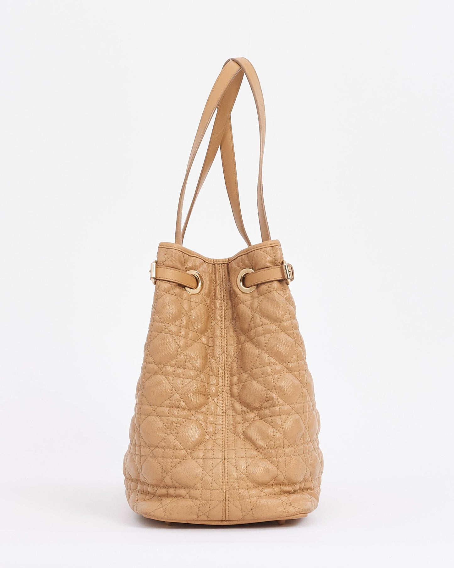 Dior Beige Coated Canvas Panera Tote Bag