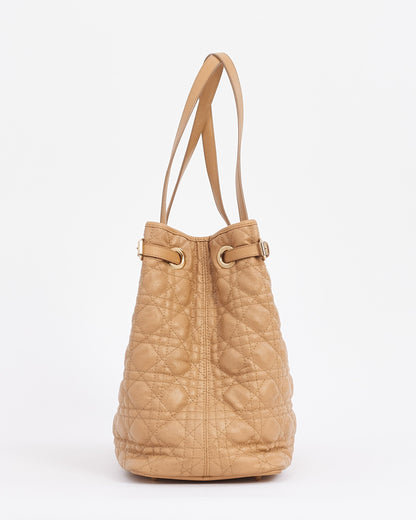 Dior Beige Coated Canvas Panera Tote Bag