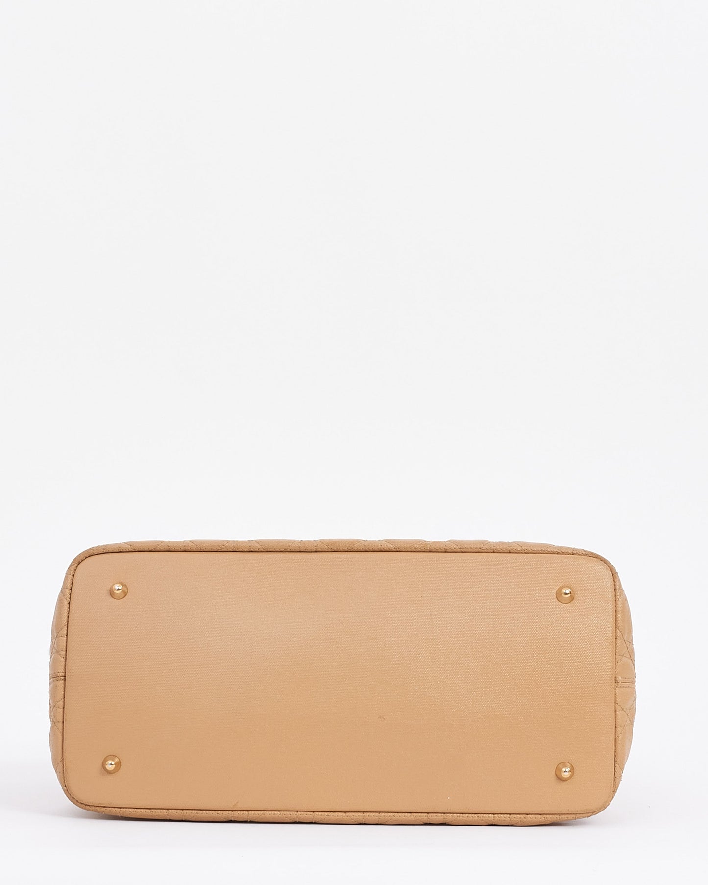 Dior Beige Coated Canvas Panera Tote Bag