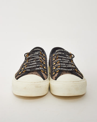 Dior Beige Polka Dot "Walk'N'Dior" Mesh Low Top Sneaker - 36