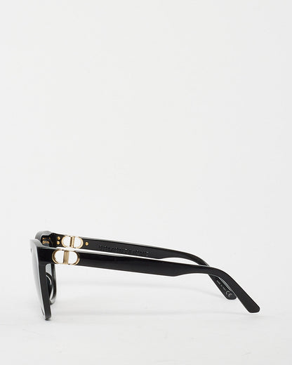 Dior Black Acetate Logo Wayfarer Sunglasses