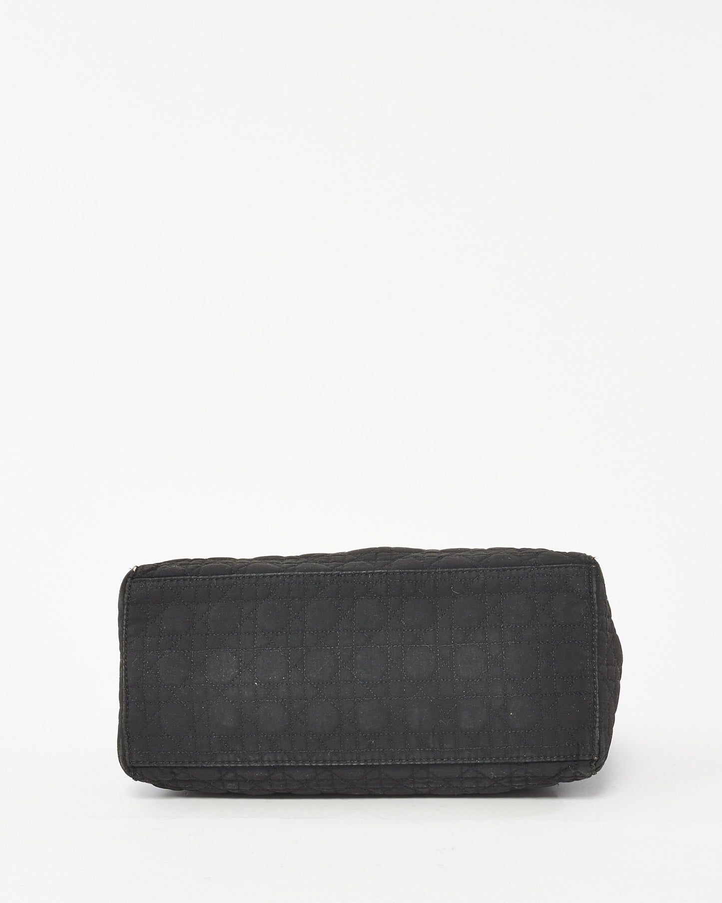 Dior Vintage Black Canvas Medium lady dior Tote