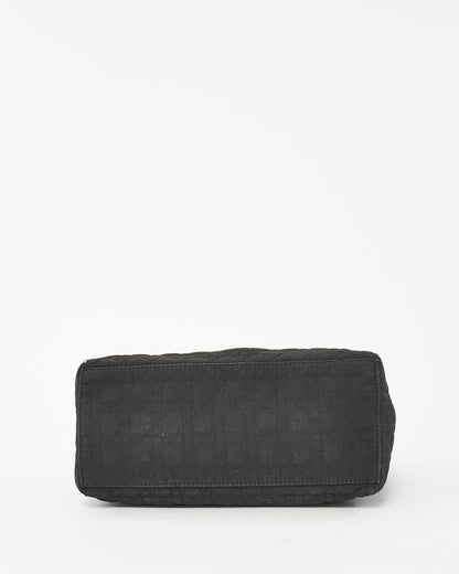 Dior Vintage Black Canvas Medium lady dior Tote