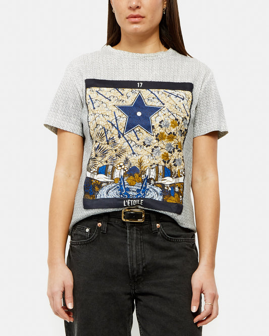 Dior White/Blue L'toile T-Shirt - S