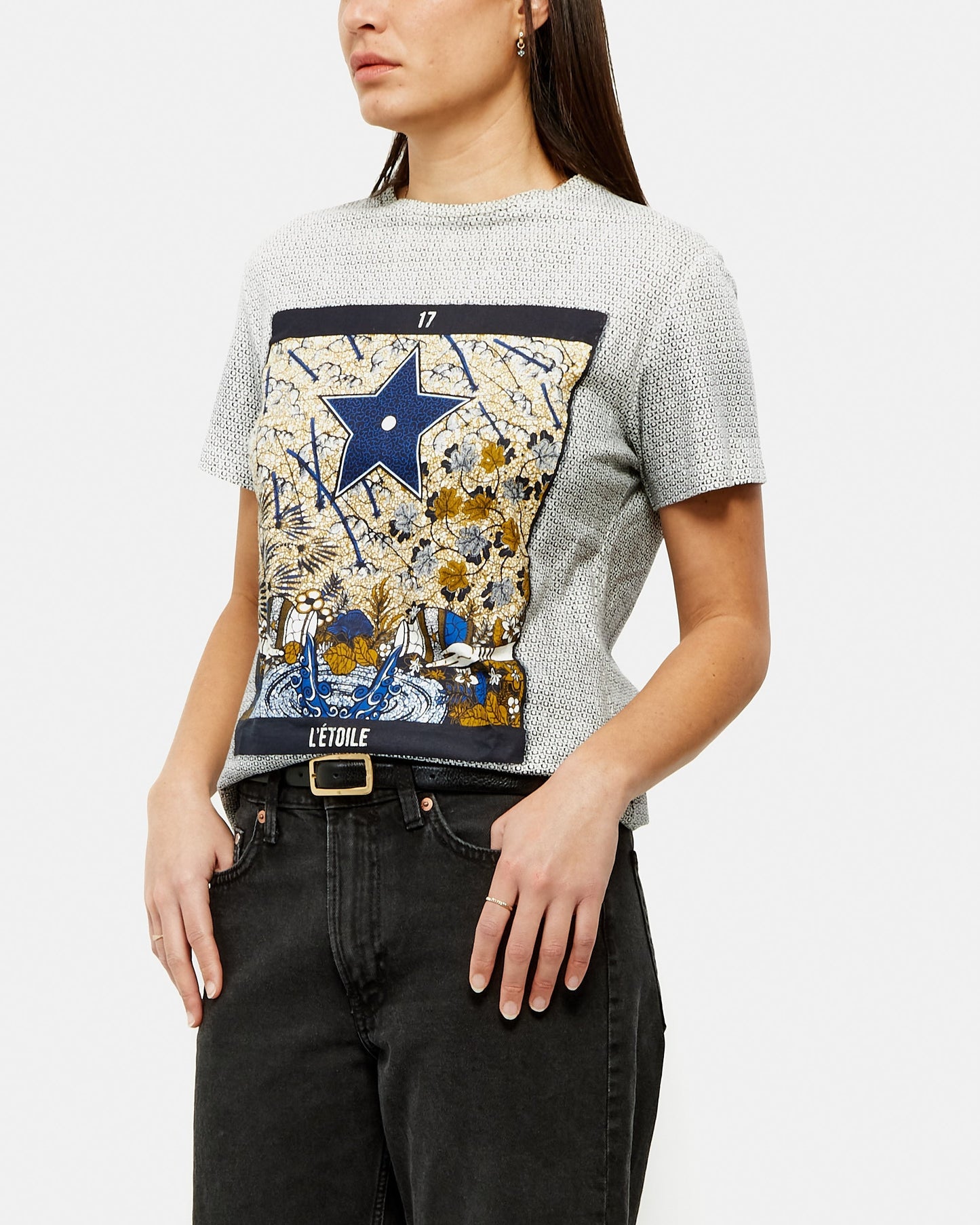 Dior White/Blue L'toile T-Shirt - S
