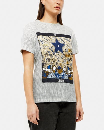 Dior White/Blue L'toile T-Shirt - S