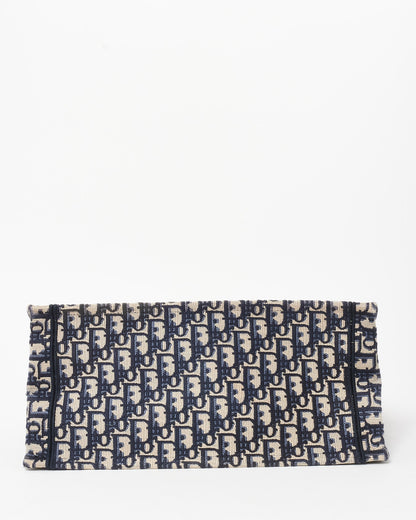Dior Blue & Ecru Oblique Canvas Small Book Tote