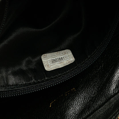 Black Chanel CC Diagonal Quilted Caviar Crossbody