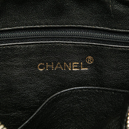 Black Chanel CC Diagonal Quilted Caviar Crossbody