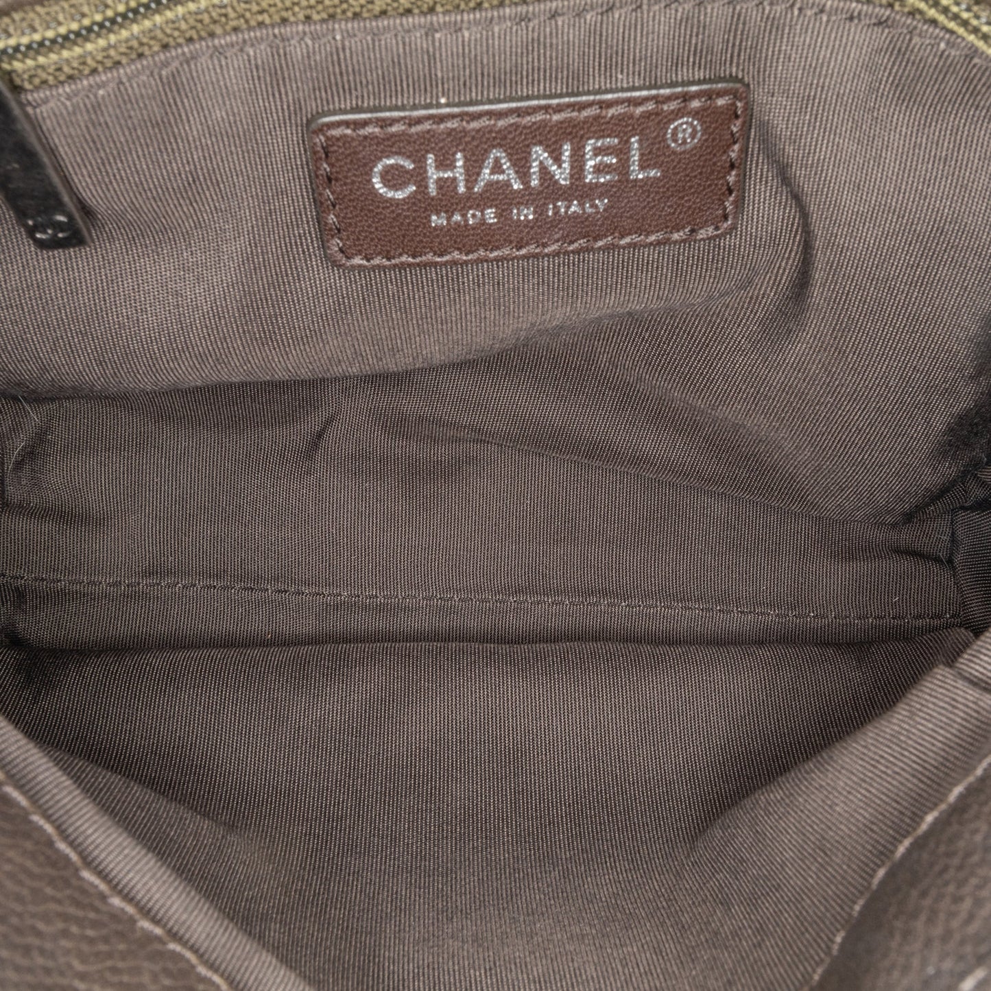 Brown Chanel CC Quilted Caviar Crossbody