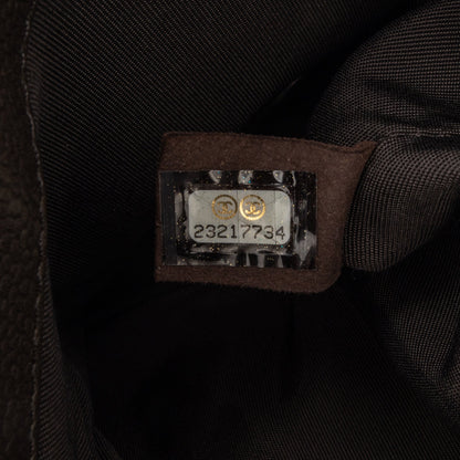 Brown Chanel CC Quilted Caviar Crossbody