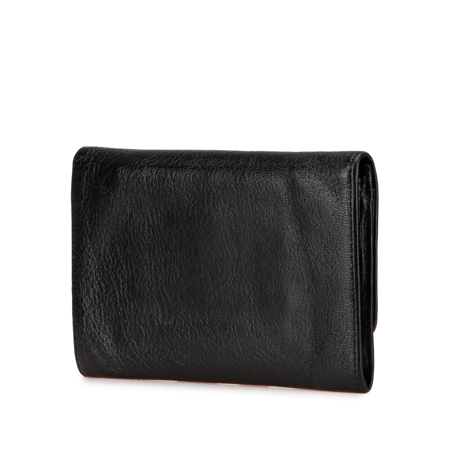 Black Chanel Calfskin CC Compact Wallet