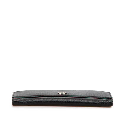Black Chanel Calfskin CC Compact Wallet